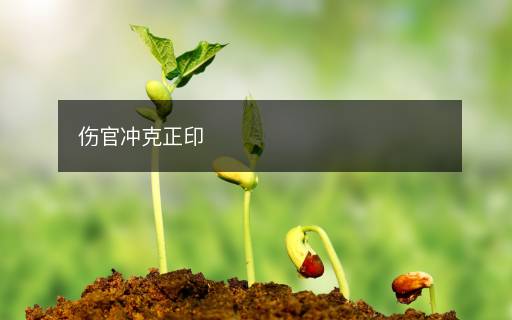 伤官冲克正印
