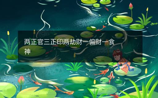两正官三正印两劫财一偏财一食神