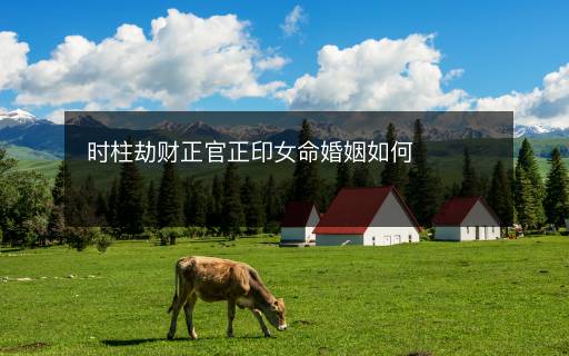 时柱劫财正官正印女命婚姻如何