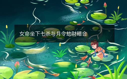 女命坐下七杀与月令劫财暗合