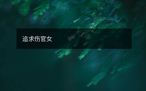 追求伤官女