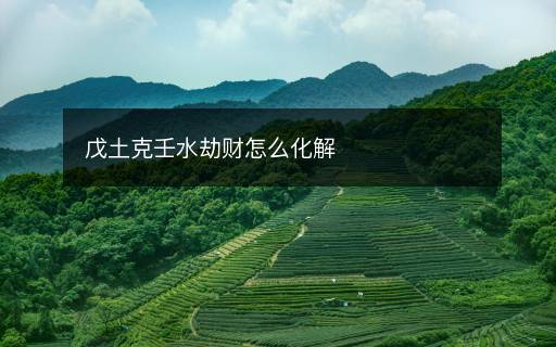 戊土克壬水劫财怎么化解