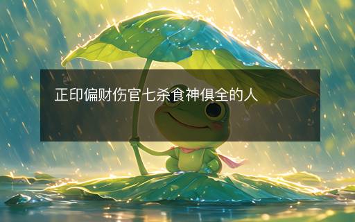 正印偏财伤官七杀食神俱全的人
