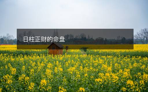 日柱正财的命盘 日柱正财的命盘