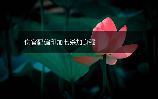 伤官配偏印加七杀加身强