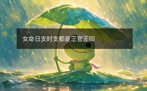 女命日支时支都是正官正印