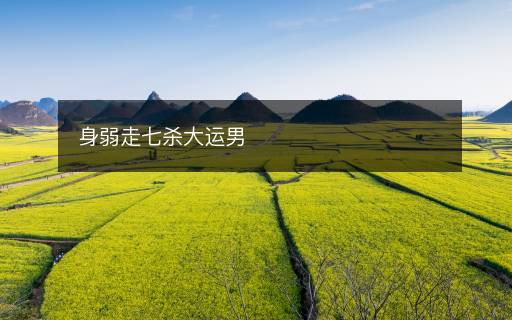 身弱走七杀大运男 身弱走七杀大运男