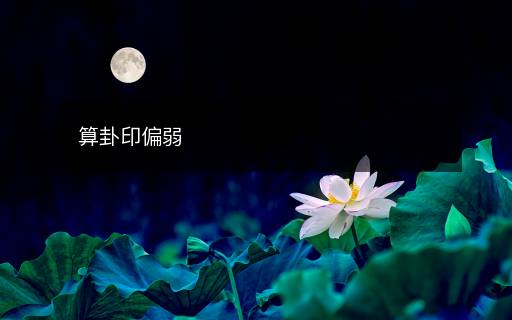 算卦印偏弱