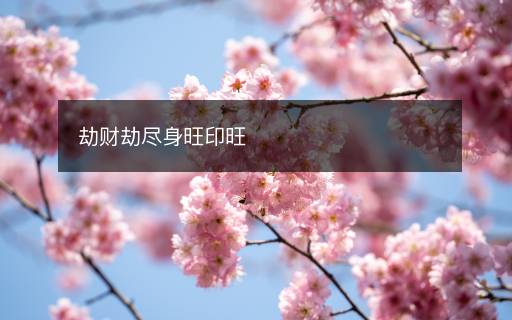 劫财劫尽身旺印旺 劫财劫尽身旺印旺