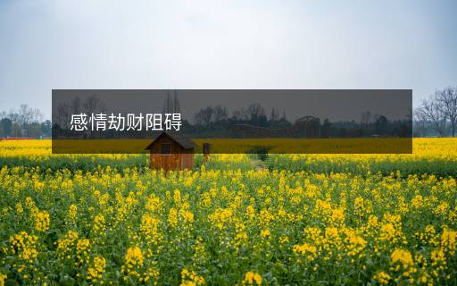 感情劫财阻碍