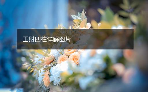 正财四柱详解图片