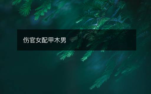 伤官女配甲木男