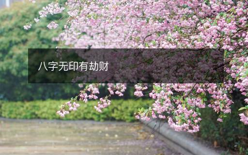 八字无印有劫财