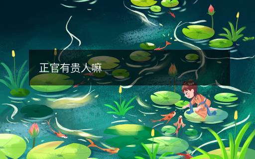 正官有贵人嘛