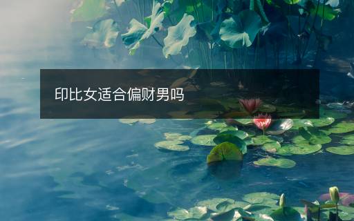 印比女适合偏财男吗