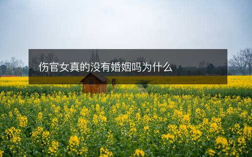 伤官女真的没有婚姻吗为什么