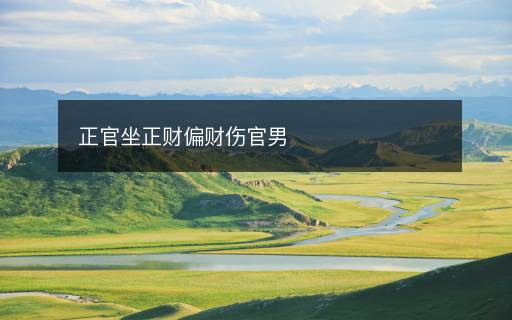 正官坐正财偏财伤官男