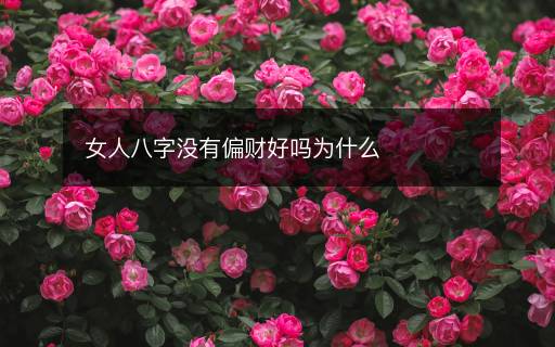女人八字没有偏财好吗为什么