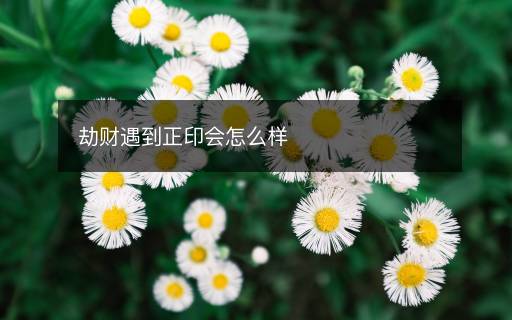 劫财遇到正印会怎么样