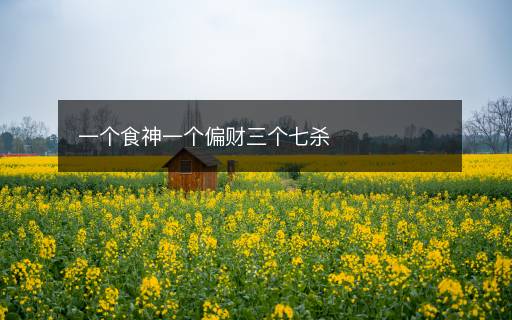 一个食神一个偏财三个七杀