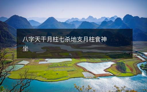 八字天干月柱七杀地支月柱食神坐 八字天干月柱七杀地支月柱食神坐