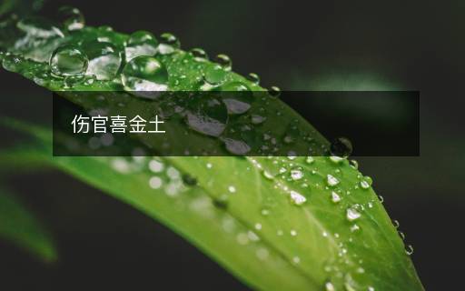 伤官喜金土